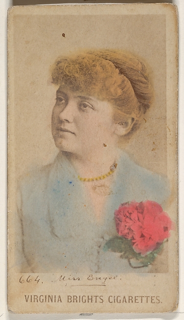 Allen & Ginter, Card 664, Miss Engel, from the Actors and Actresses series (N45, Type 1) for Virginia Brights Cigarettes