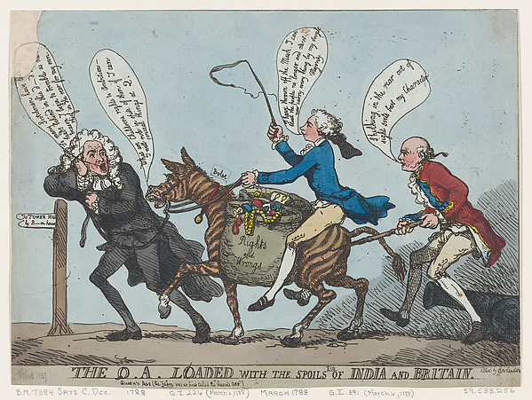Thomas Rowlandson, The Q.A. Loaded With The Spoils of India and Britain