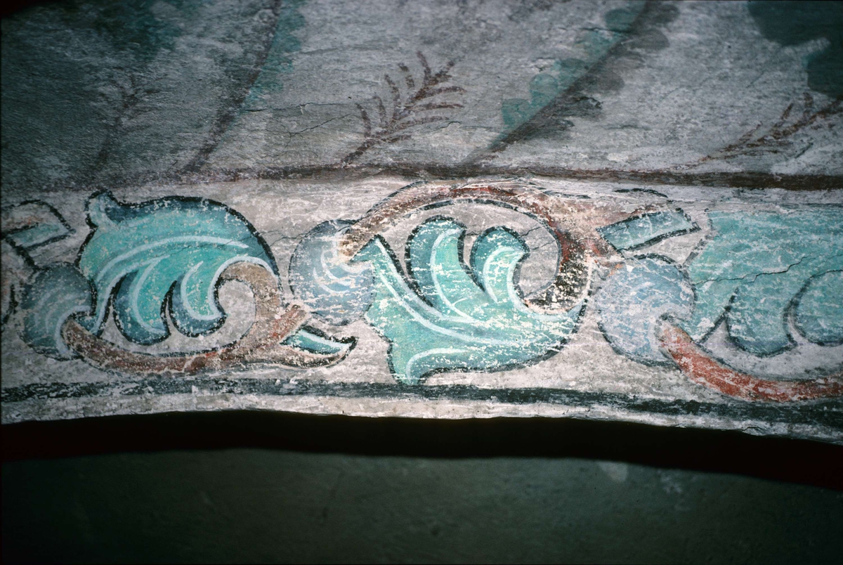 Rune Hammarling, Kalkmålning i Viksta kyrka, Viksta socken, Uppland 1986