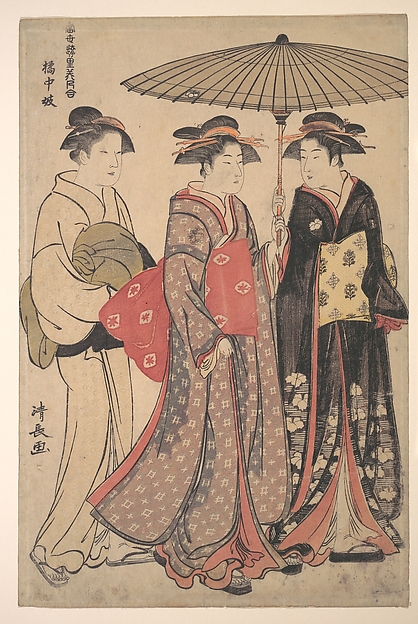 Torii Kiyonaga, Dancers of Tachibana Street