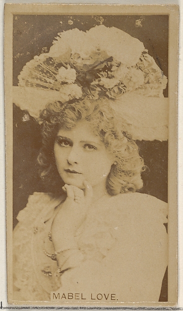 Allen & Ginter, Mabel Love, from the Actors and Actresses series (N45, Type 8) for Virginia Brights Cigarettes