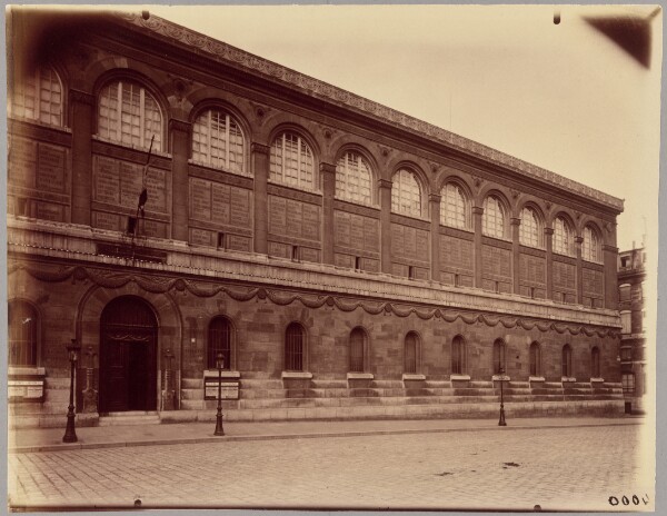 Eugène Atget, [Bibliothèque Sainte-Geneviève, Place du Panthéon]