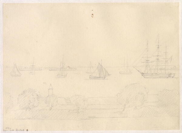 C.W. Eckersberg, Skibe i Københavns havn.