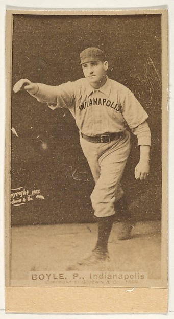 Goodwin & Company, Boyle, Pitcher, Indianapolis, from the Old Judge series (N172) for Old Judge Cigarettes