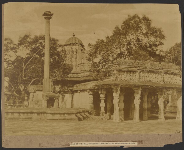 Capt. Linnaeus Tripe, Belloor - Temple of Vishnu, Ddweepastumbum and Culyana Munduppum