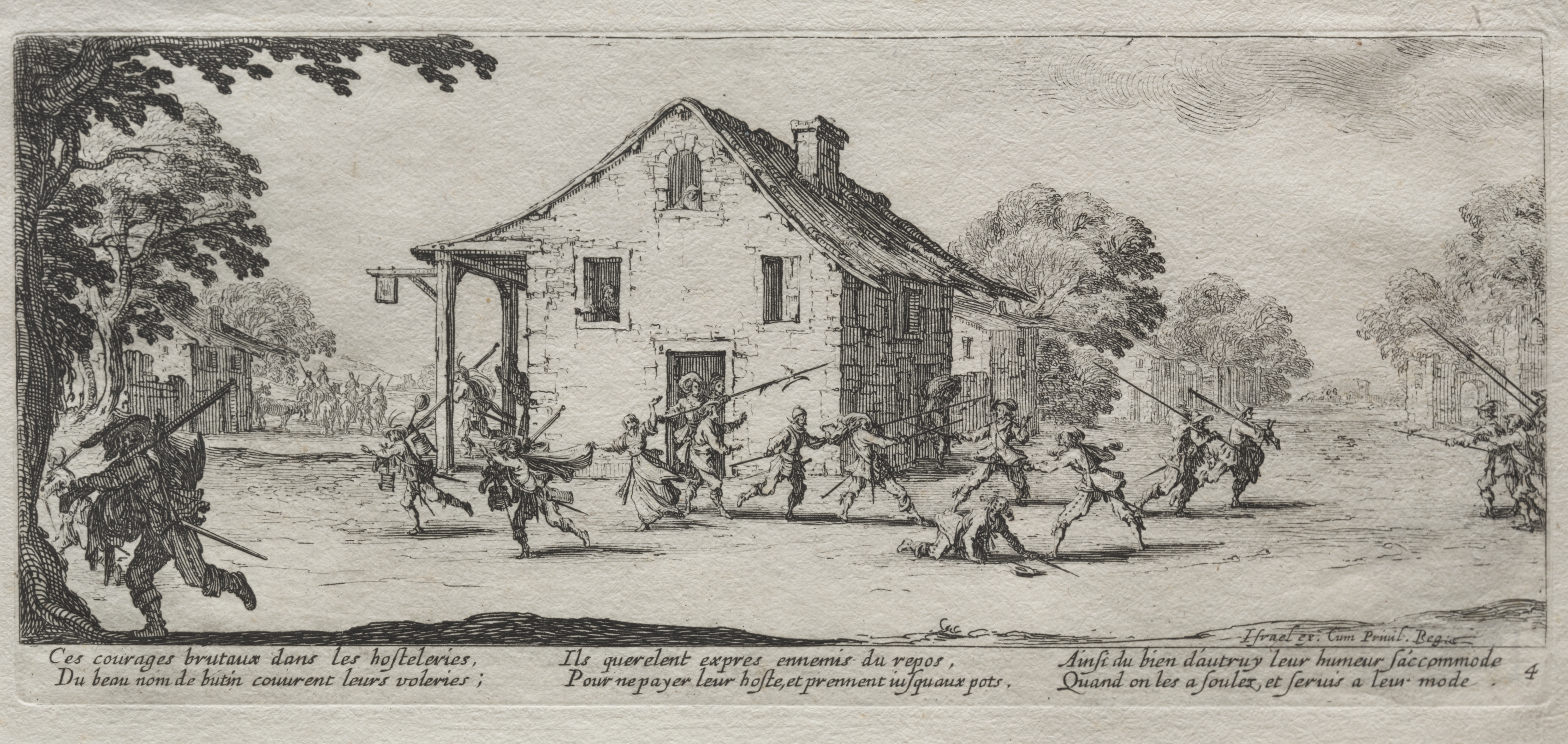 Jacques Callot, The Large Miseries of War:  Marauding