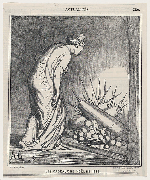 Honoré Daumier, Christmas presents in 1868, from "News of the day"