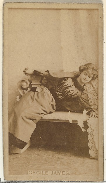 W. Duke, Sons & Co., Cecile James, from the Actors and Actresses series (N145-8) issued by Duke Sons & Co. to promote Duke Cigarettes