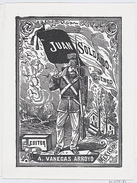 José Guadalupe Posada, Cover to the story of Juan Soldado (Juan the Soldier)