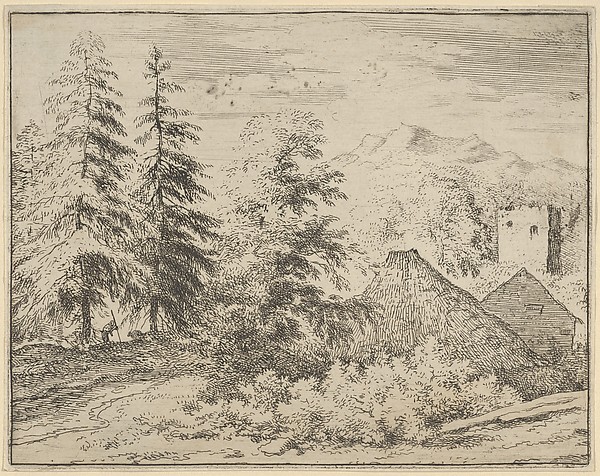 Allart van Everdingen, The Man Between the Two Fir Trees