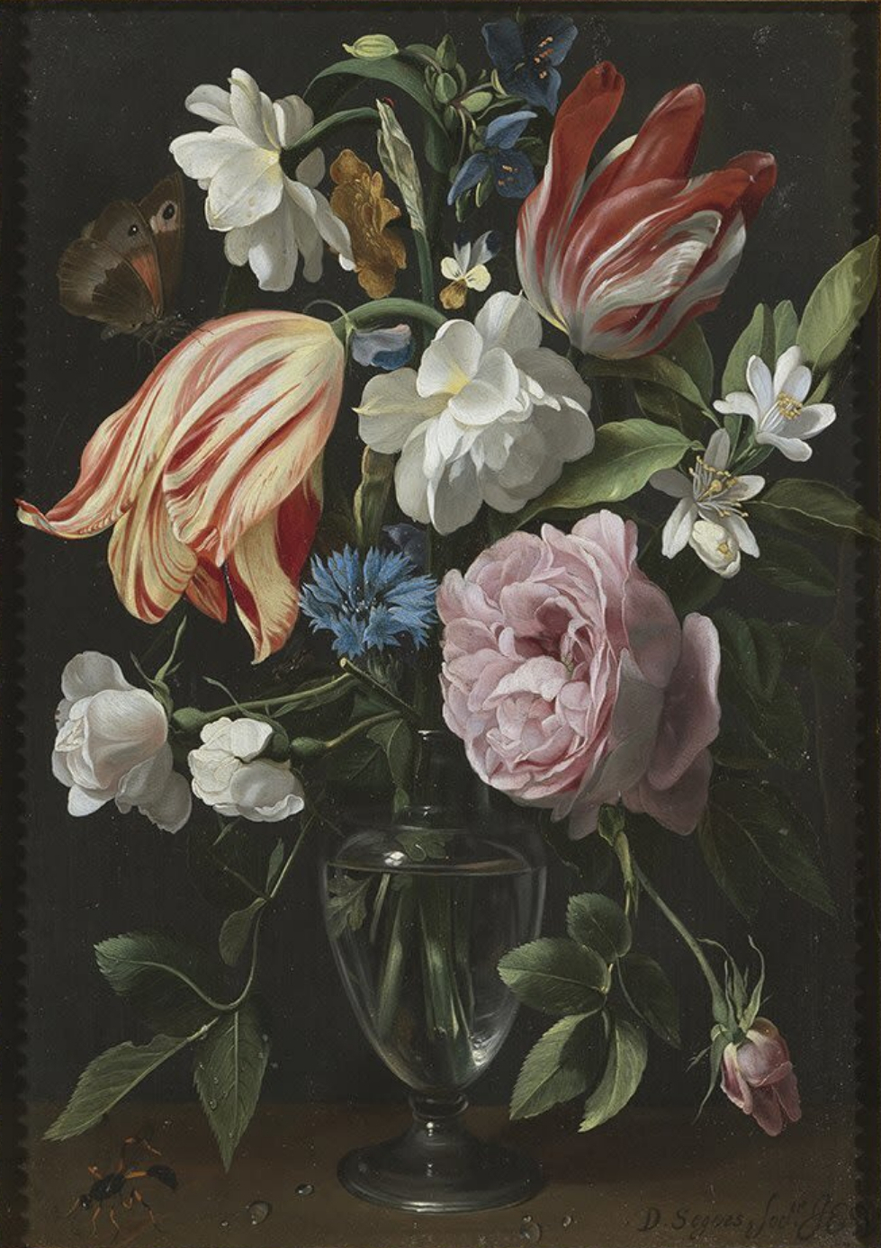Daniel Seghers, Flowers in a Vase