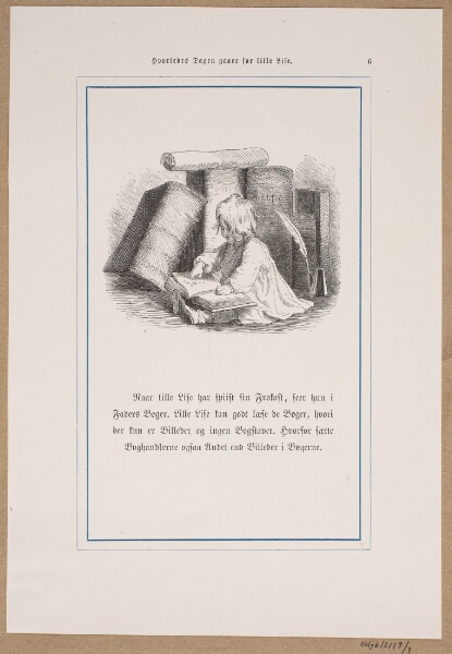 Lorenz Frølich, Illustration til "Hvorledes Dagen gaaer for Lille Lise"