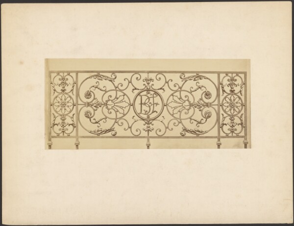 Unknown, [Wrought-iron work with "BF" initials]