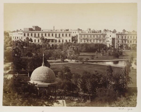 Unknown, The Azbakiyya garden at the Opera square, Cairo