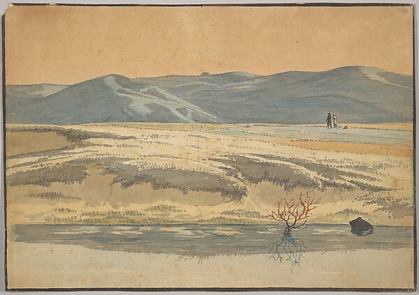 Martinus Rørbye, Landscape near Bangsbo, North Jutland, With Two Figures