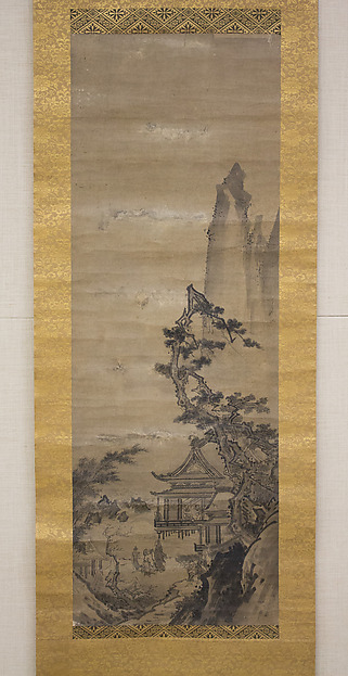 Sesshū Tōyō 雪舟等楊, Pavilion on Mountain Stream
