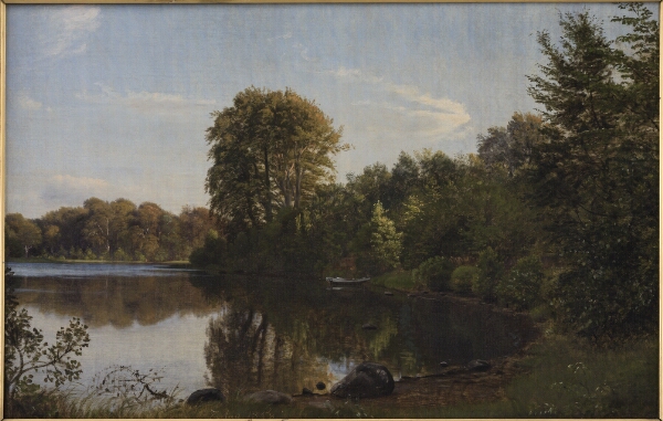 P.C. Skovgaard, Aften ved Bondedammen i Hellebæk