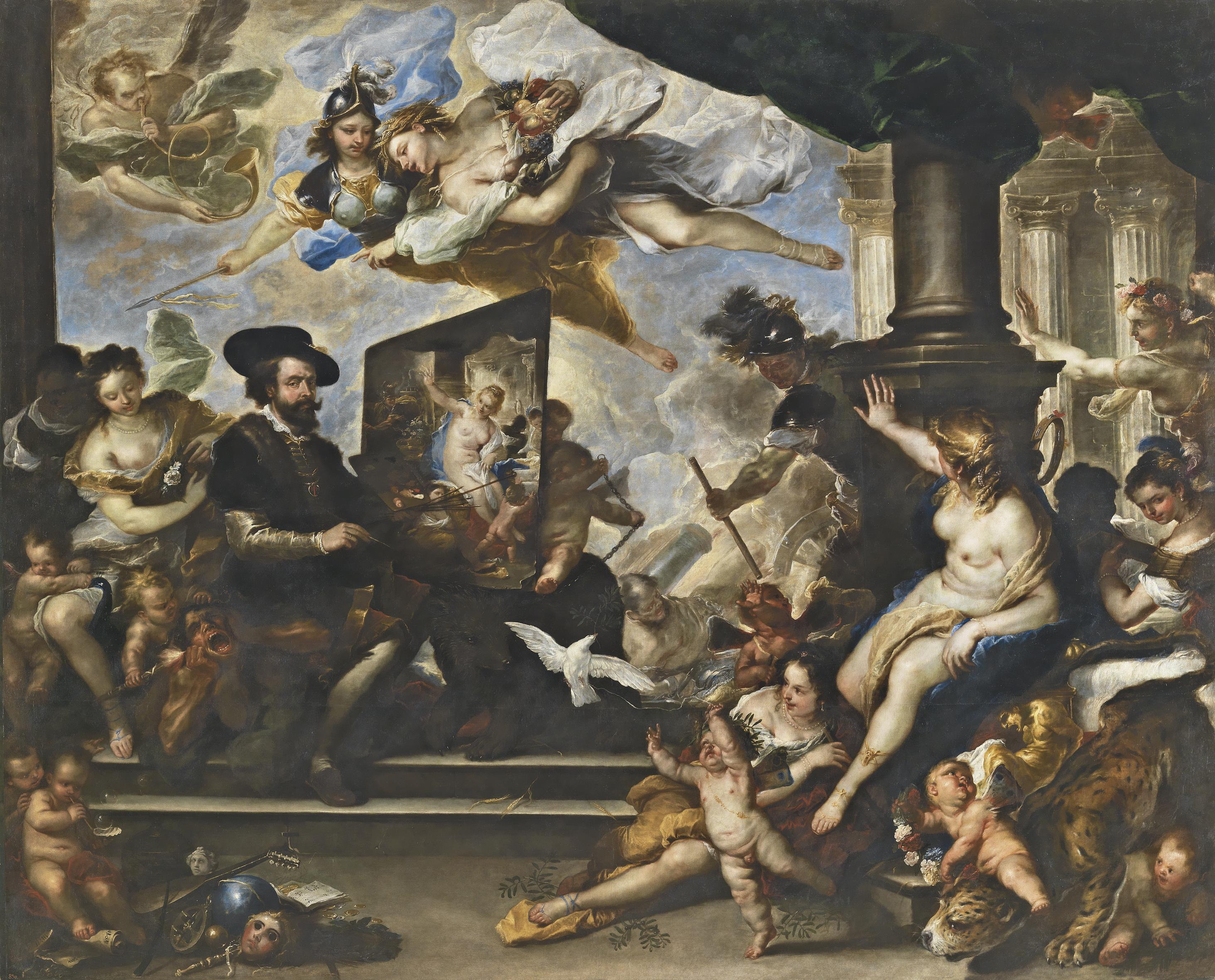 Luca Giordano, Rubens painting ‘The Allegory of Peace’