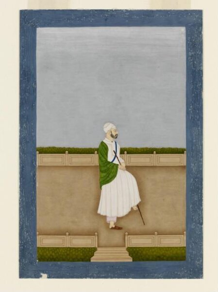 Unknown, A man in white robe and turban