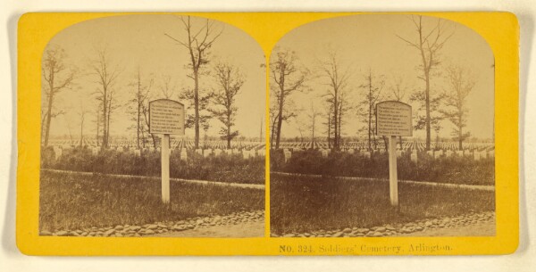 Benjamin West Kilburn, Soldiers' Cemetery, Arlington.