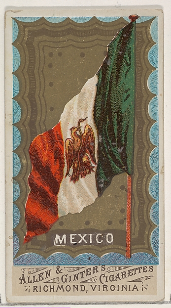 Allen & Ginter, Mexico, from Flags of All Nations, Series 1 (N9) for Allen & Ginter Cigarettes Brands