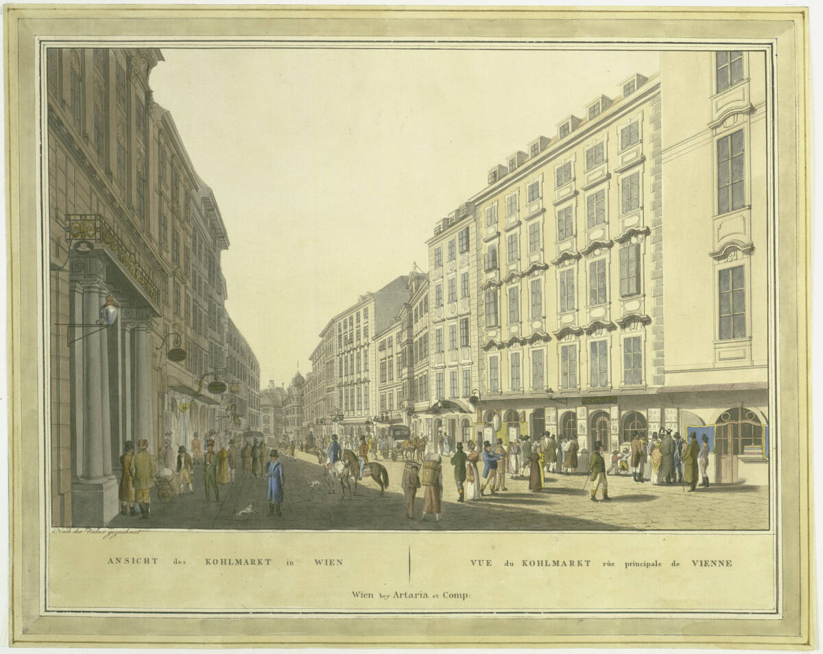Anonym, Ansicht des Kohlmarkts