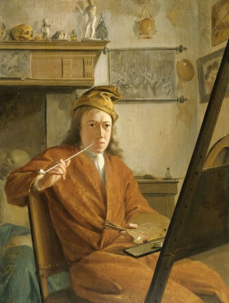 Aert Schouman, Portrait of a Painter, perhaps the Artist Himself