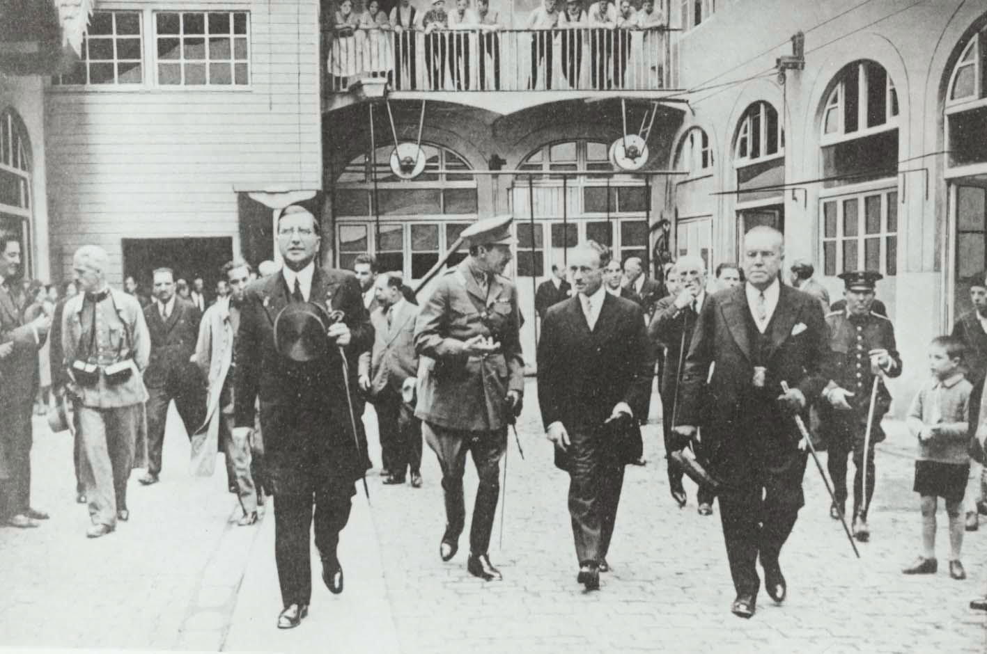Desconegut, [Visita oficial del rei Alfons XIII a la fàbrica Grober]