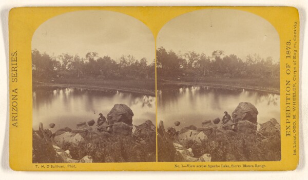 Timothy H. O'Sullivan, View across Apache Lake, Sierra Blanca Range.