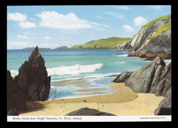 Hinde, John Wilfrid, Blasket Islands from Dingle Peninsula, Co. Kerry, Ireland