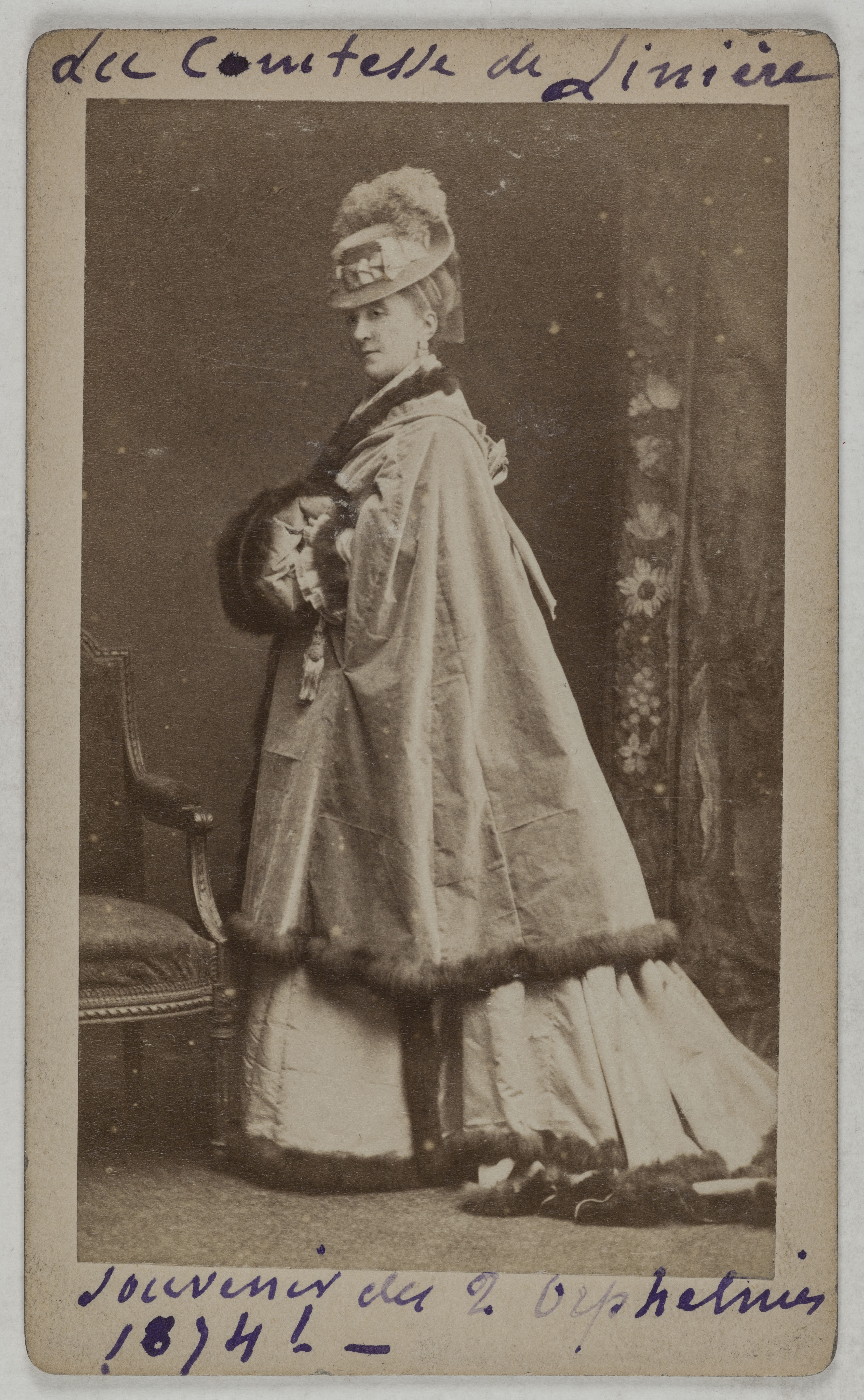 Joseph Tourtin, Portrait de Doche Eugénie, (née Marie-Charlotte-Eugénie de Plunkett, dite), (1821-1900), (actrice)