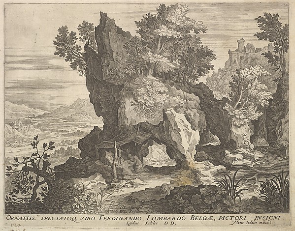 Aegidius Sadeler II, Rocky Landscape with St. Jerome