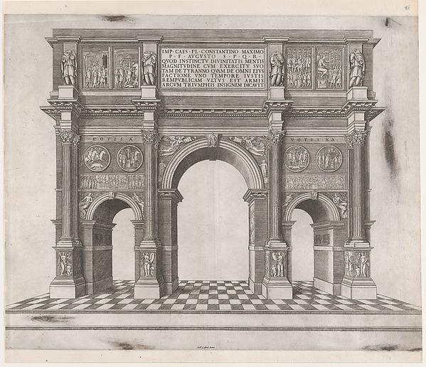 Anonymous, Arch of Constantine, from "Speculum Romanae Magnificentiae"