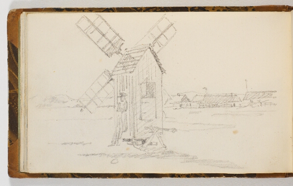 Martinus Rørbye, Landskab med mølle