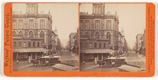 Carleton Watkins, Montgomery Street from Market, S.F.