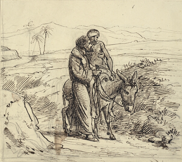 Wilhelm Marstrand, Den barmhjertige samaritan ledsager den sårede
