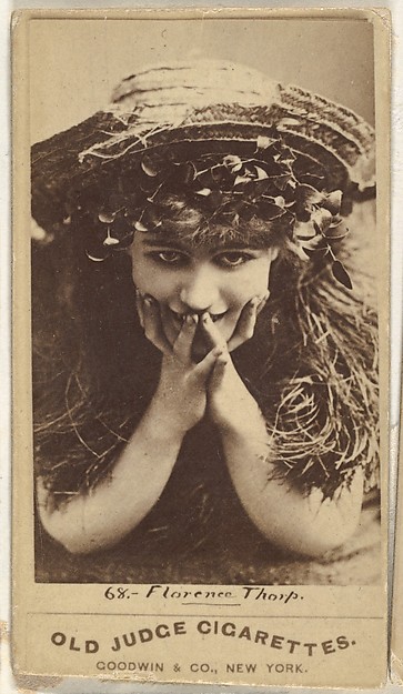 Goodwin & Company, Florence Thorp, from the Actors and Actresses series (N171) for Old Judge Cigarettes