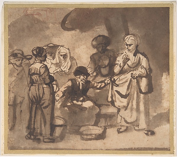 Nicolaes Maes, The Scolding Fishwife