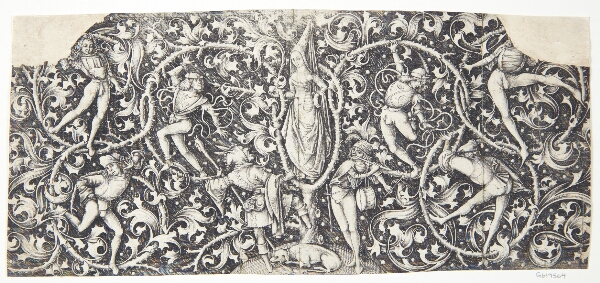 Israhel van Meckenem, Ornament med hofdanser (moresca)