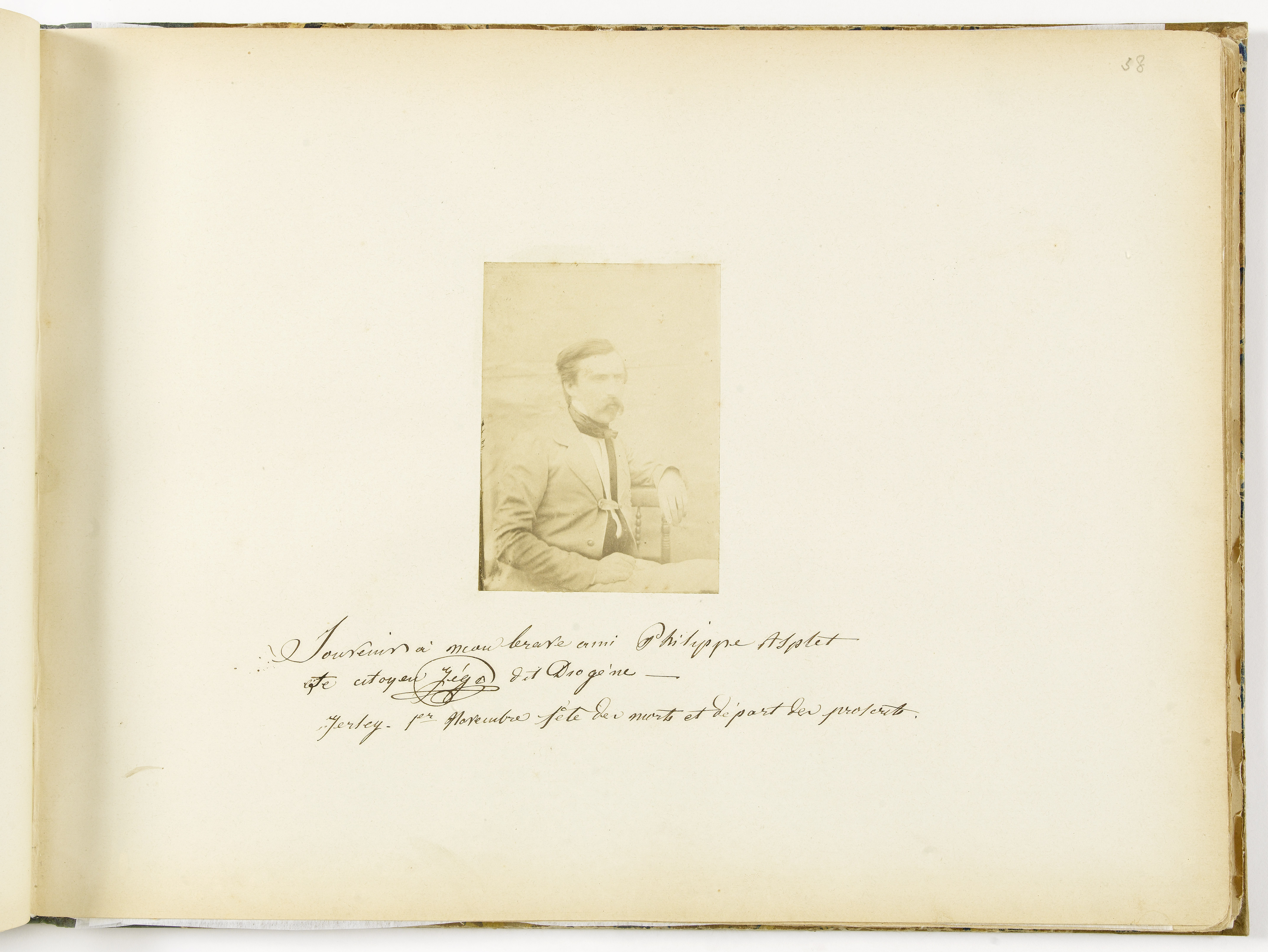 Anonyme, Album Asplet folio 38, le proscrit Jégo avec dédicace à Philippe Asplet