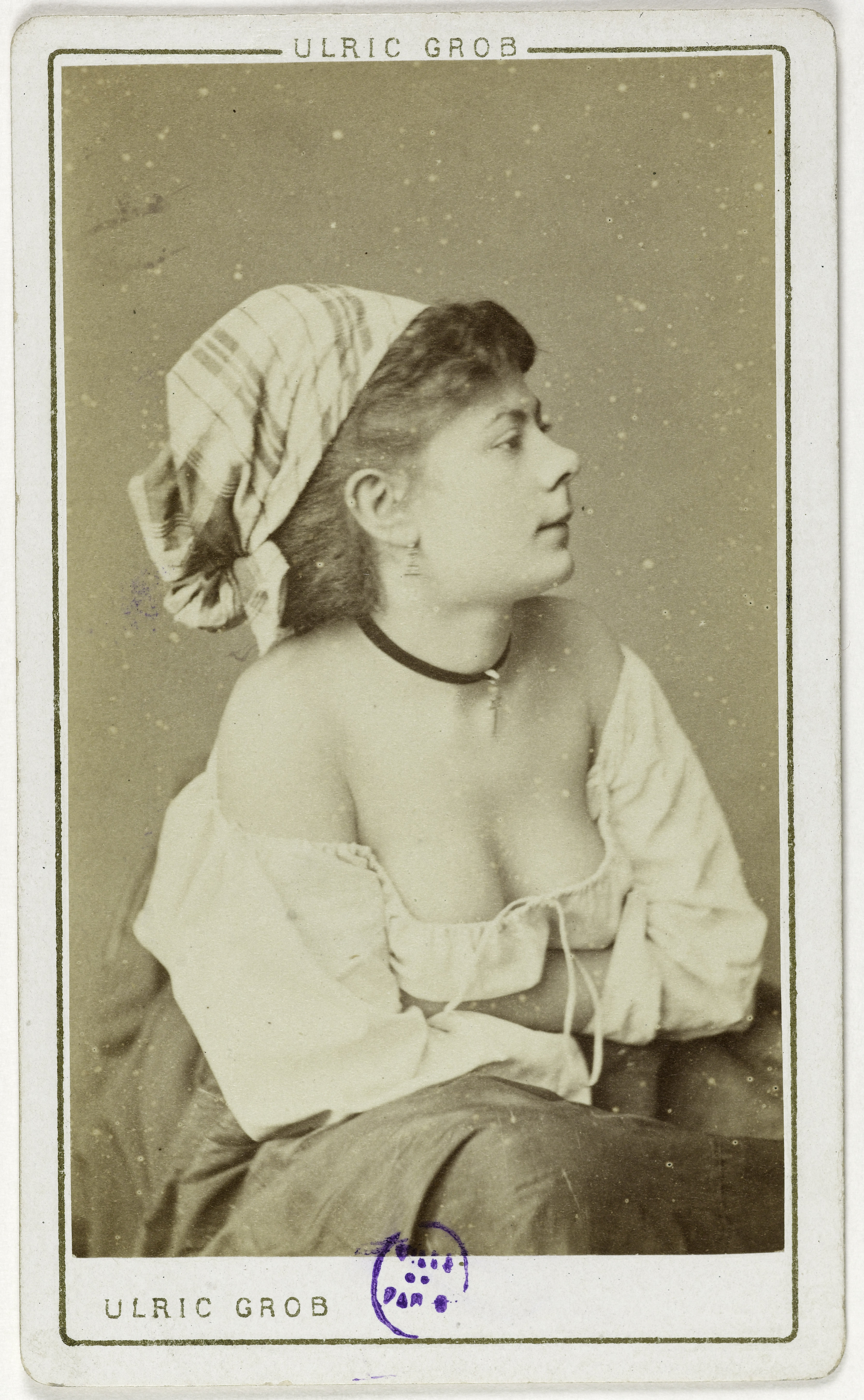 Ulric Grob, Portrait de Lassouche, (Jeanne Placet ?), (actrice, musicienne ?)