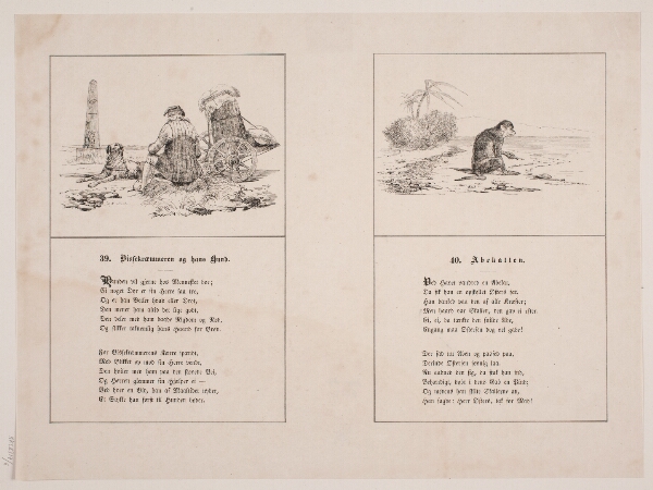 Adolph Kittendorff, Bissekræmmeren og hans hund; Abekatten