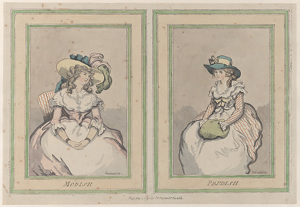 Thomas Rowlandson, Modish and Prudish