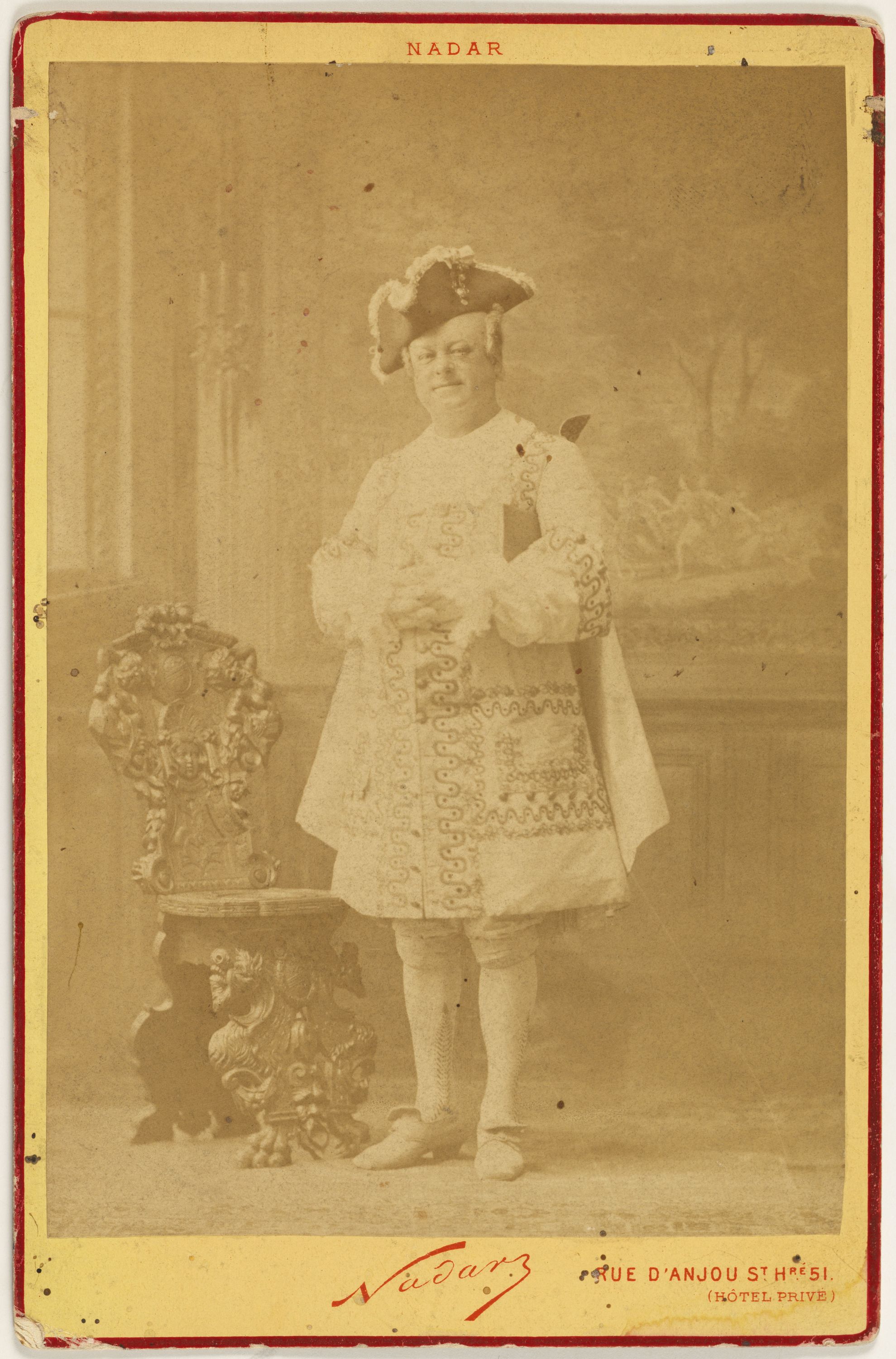 Atelier Nadar, Portrait de Bertholier (Jean François Philibert), (1830-1888), acteur