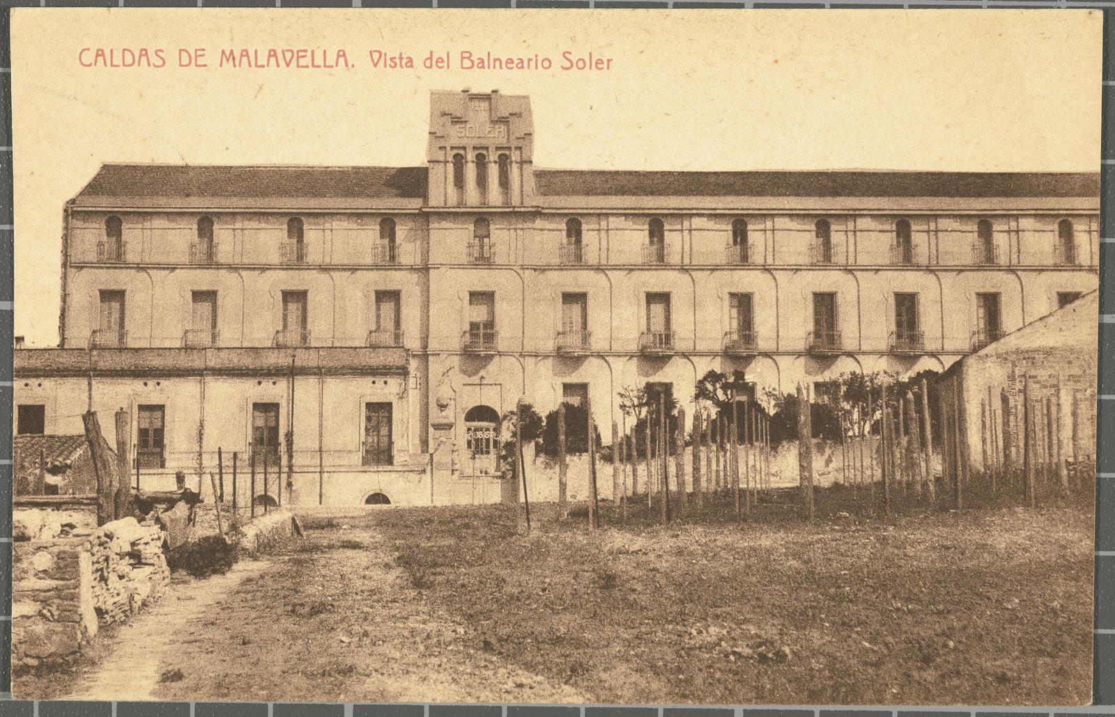 Josep Thomas Bigas, MALAVELLA CALDAS. View of the Soler Spa