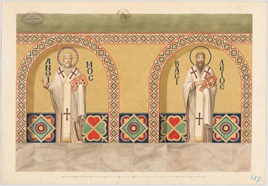 Wilhelm Salzenberg, Hagia Sophia, Konstantinopel: Figürliche Fresken und Mosaiken (aus: Alt-christliche Baudenkmale Konstantinopels)