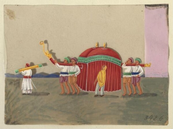 Unknown, One of eight paintings illustrating modes of transport.