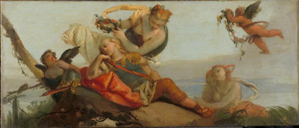 Francesco Zugno, The Sleeping Rinaldo Crowned with Flowers by Armida (formerly entitled Sleeping Mars)