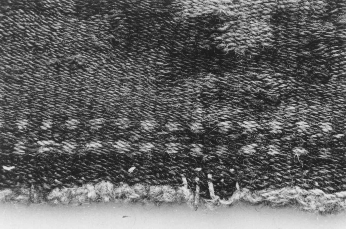 Anna Grostøl, Detalj av ruteåkle. Åseral, Vest-Agder 1943.