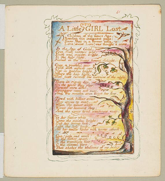William Blake, Songs of Experience: A Little Girl Lost